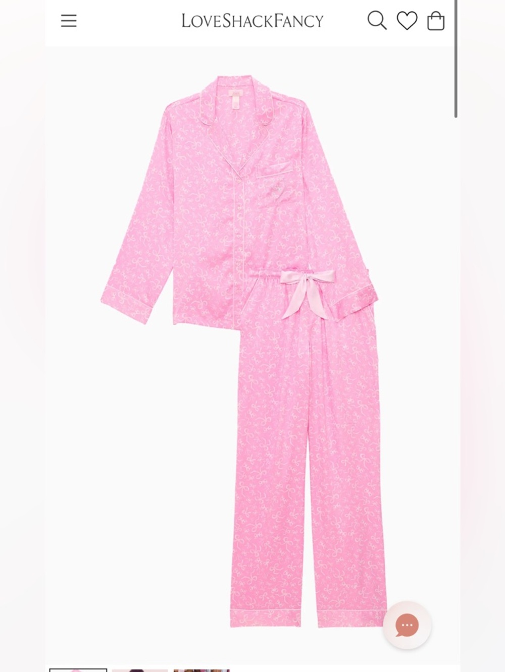 LoveShackFancy x Victoria’s Secret Pink Pajamas *Sold Out
